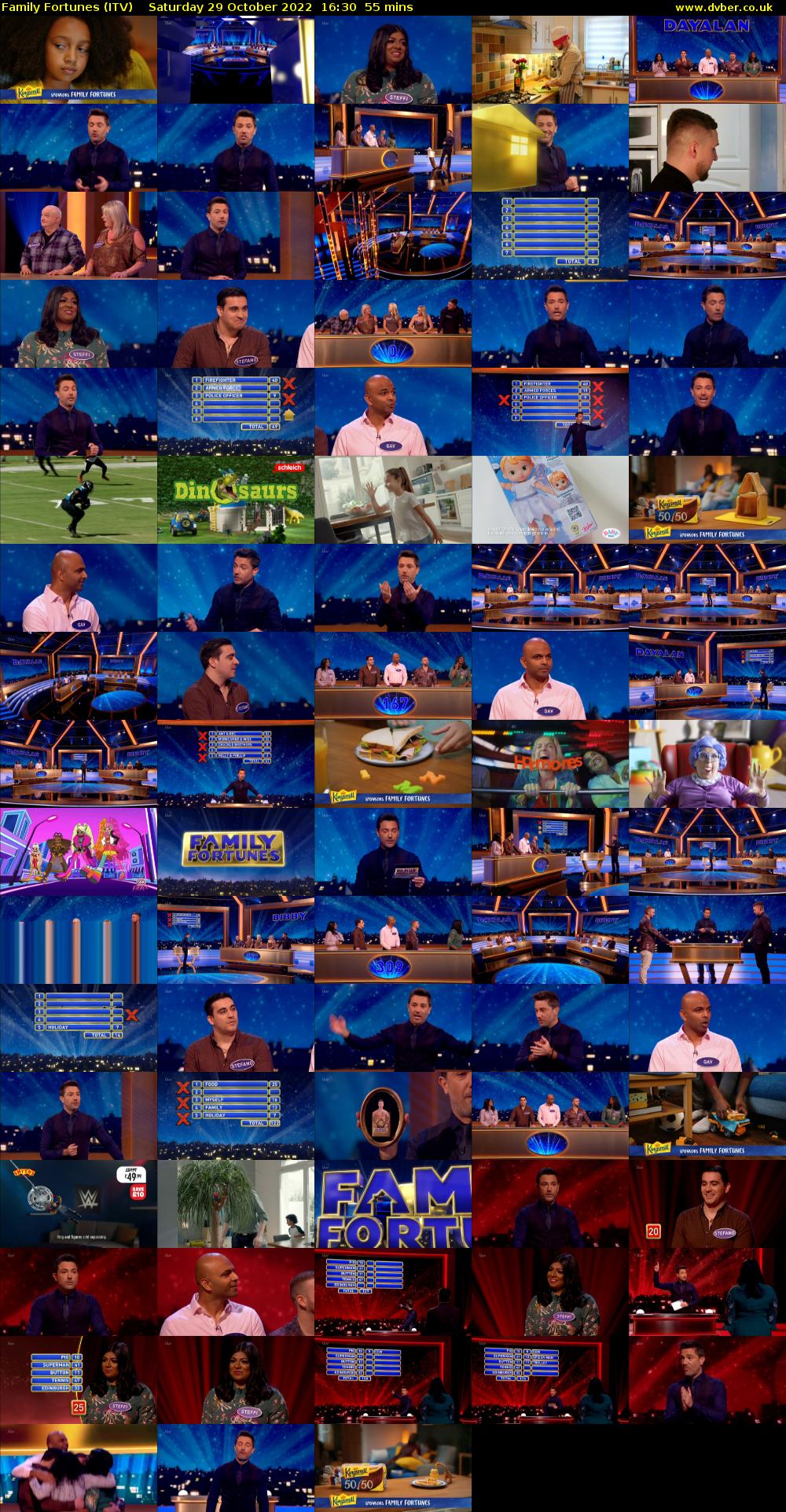 Family Fortunes (ITV) Saturday 29 October 2022 16:30 - 17:25