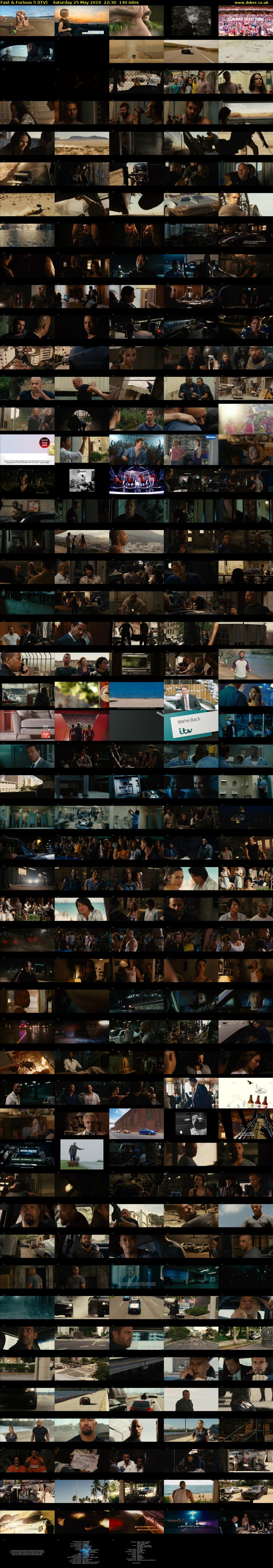 Fast & Furious 5 (ITV) Saturday 25 May 2019 22:30 - 00:50