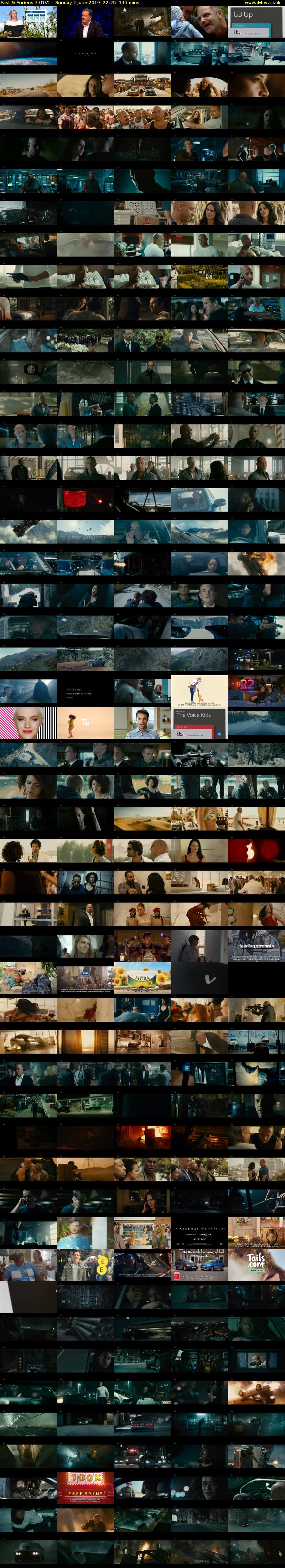 Fast & Furious 7 (ITV) Sunday 2 June 2019 22:25 - 00:50