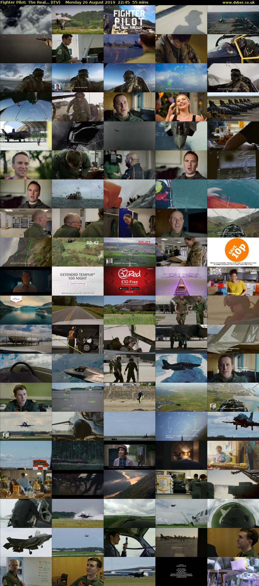 Fighter Pilot: The Real... (ITV) Monday 26 August 2019 22:45 - 23:40