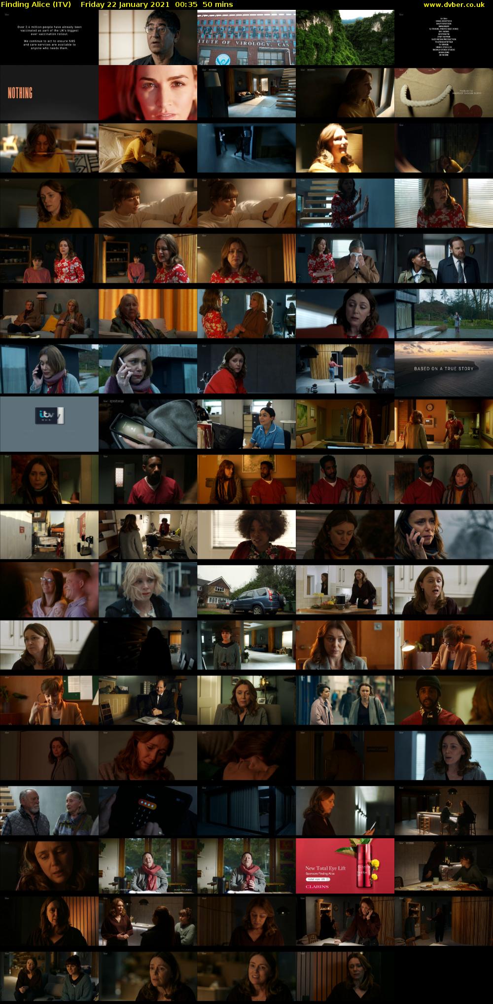 Finding Alice (ITV) Friday 22 January 2021 00:35 - 01:25