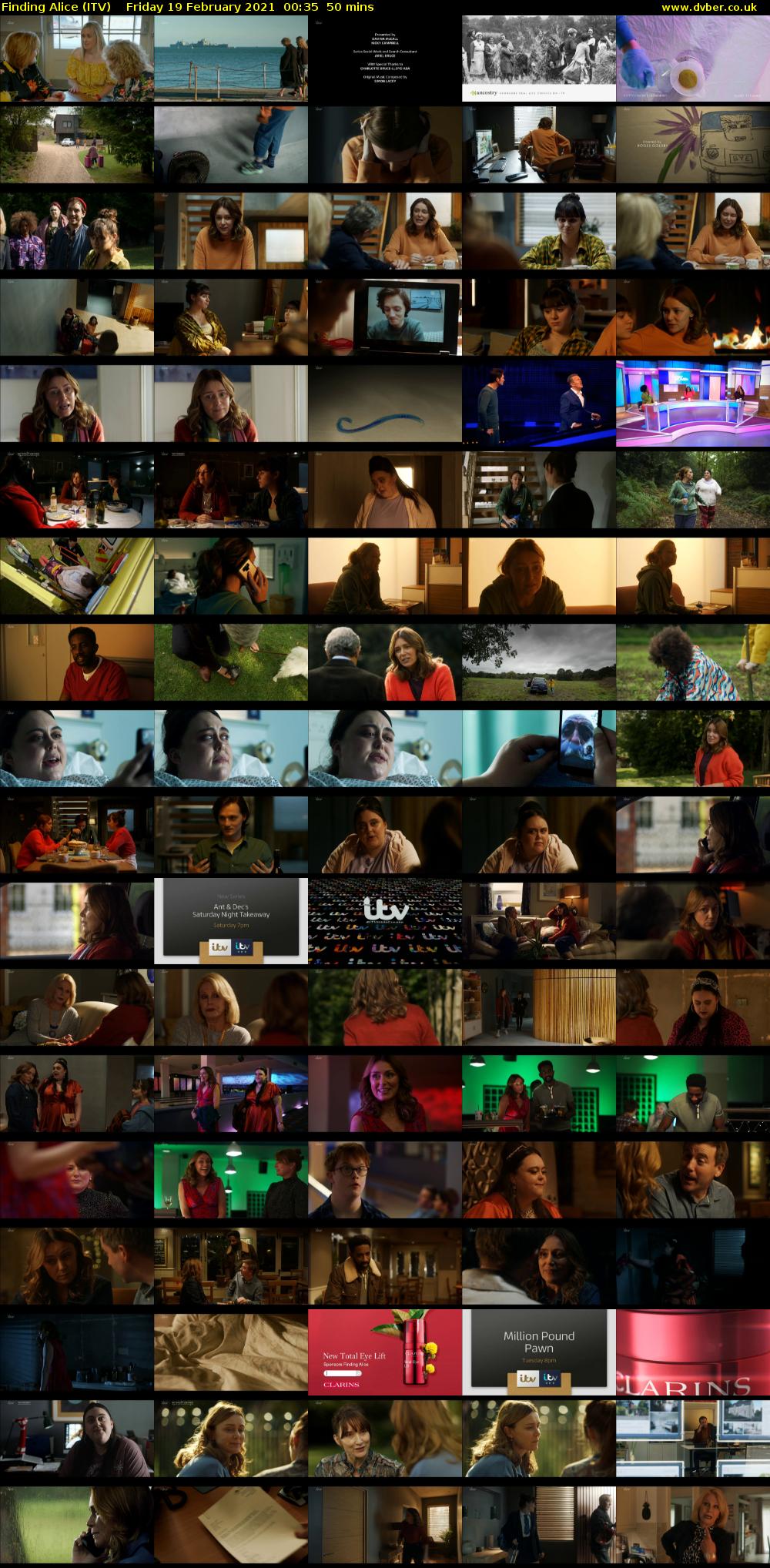 Finding Alice (ITV) Friday 19 February 2021 00:35 - 01:25