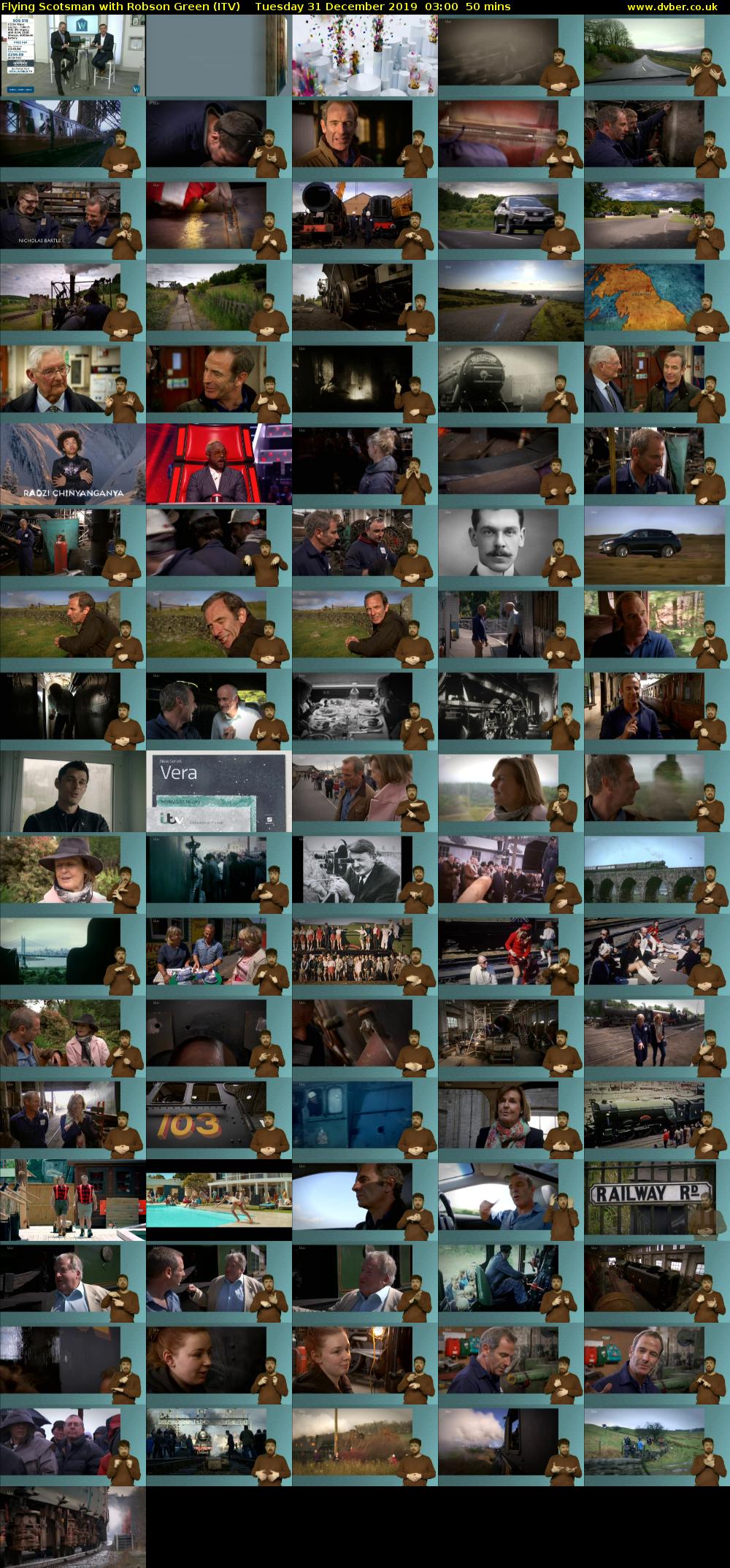 Flying Scotsman with Robson Green (ITV) Tuesday 31 December 2019 03:00 - 03:50