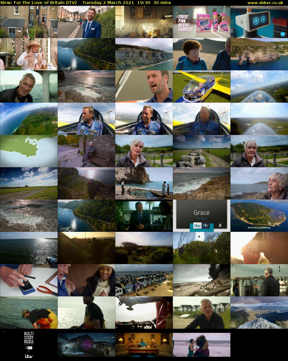 For the Love of Britain (ITV) Tuesday 2 March 2021 19:30 - 20:00