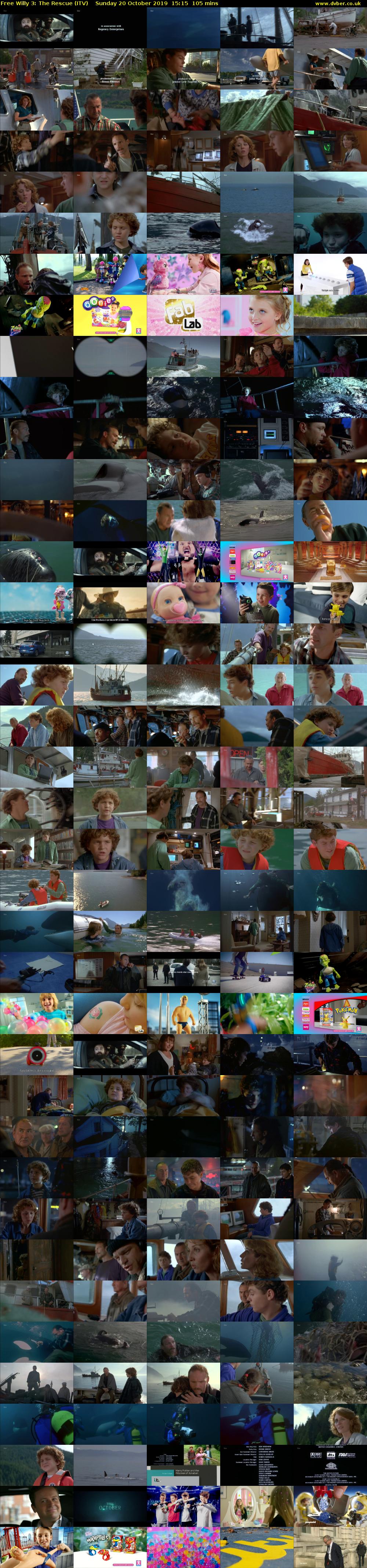 Free Willy 3: The Rescue (ITV) Sunday 20 October 2019 15:15 - 17:00