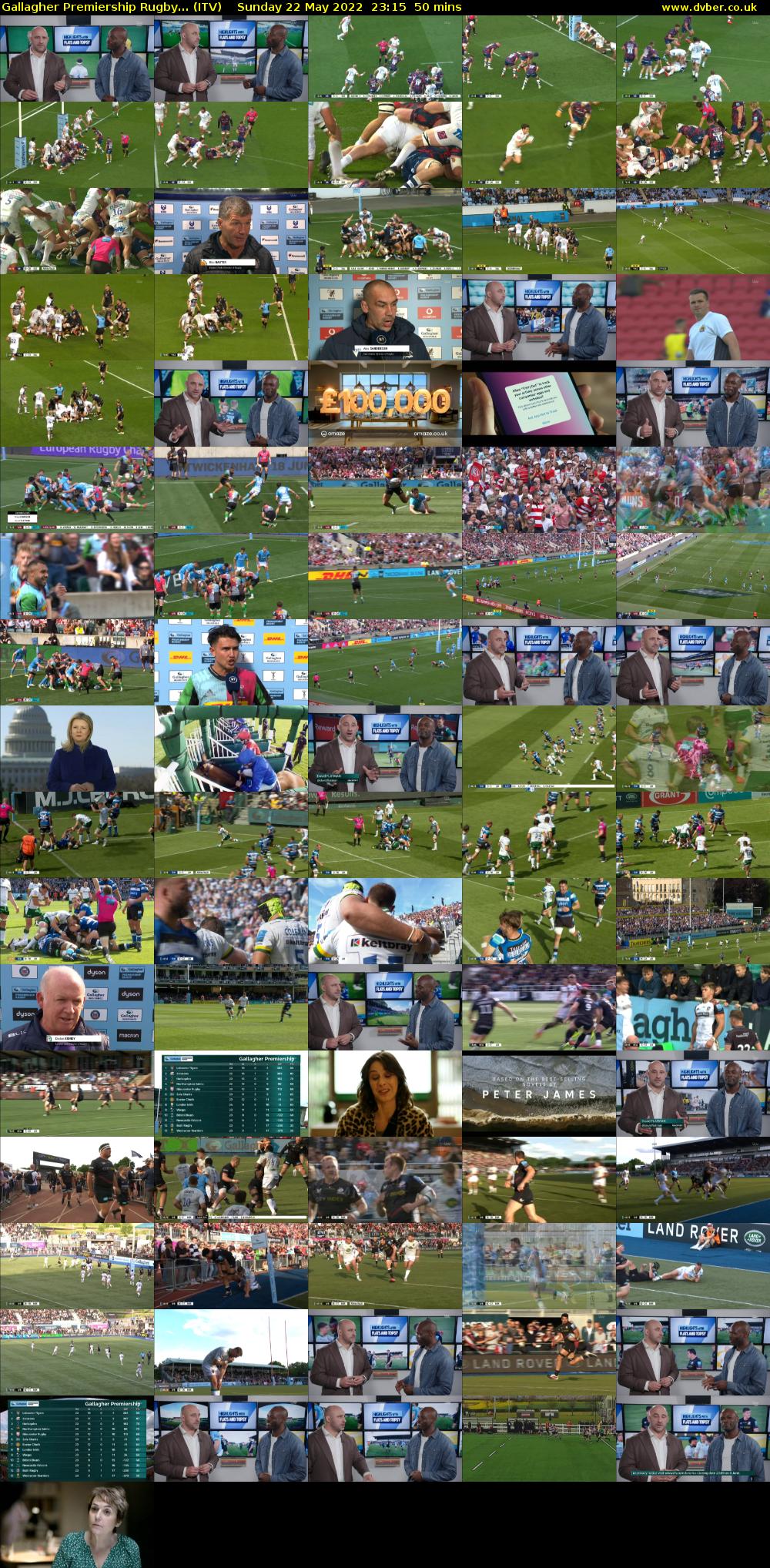 Gallagher Premiership Rugby... (ITV) Sunday 22 May 2022 23:15 - 00:05