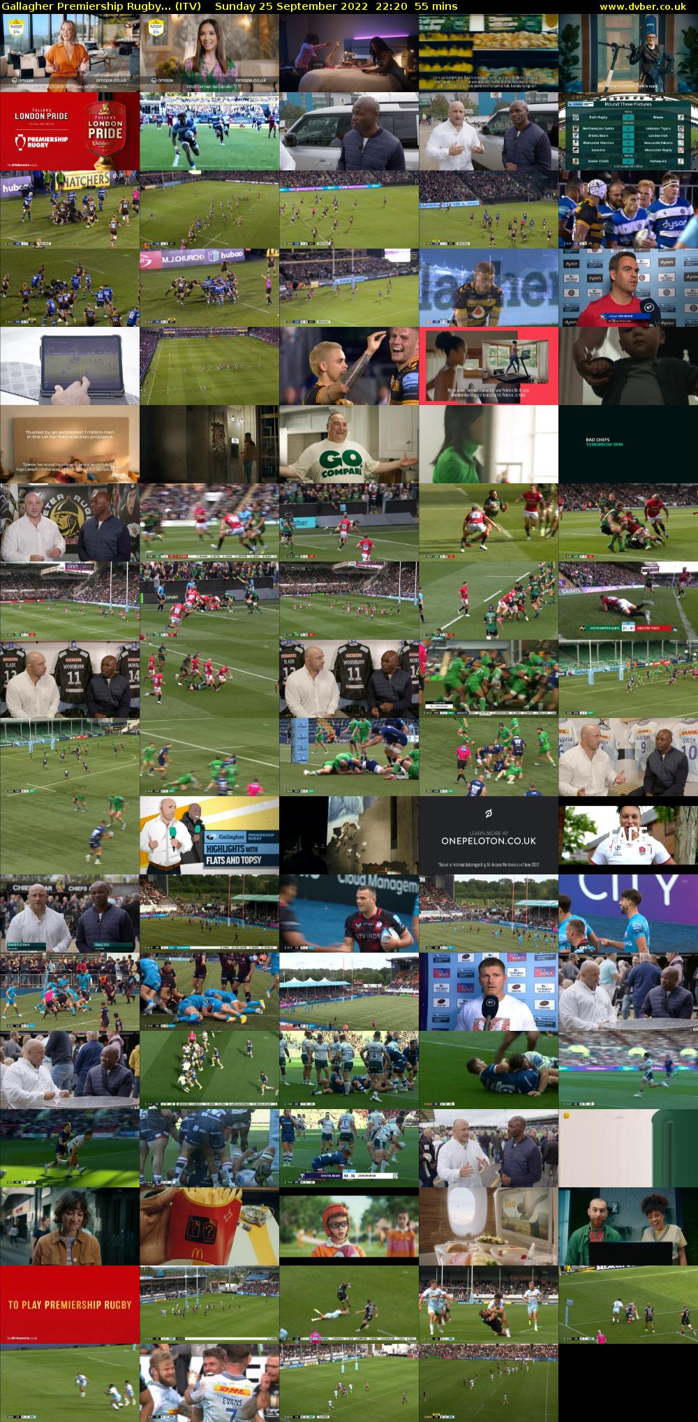 Gallagher Premiership Rugby... (ITV) Sunday 25 September 2022 22:20 - 23:15