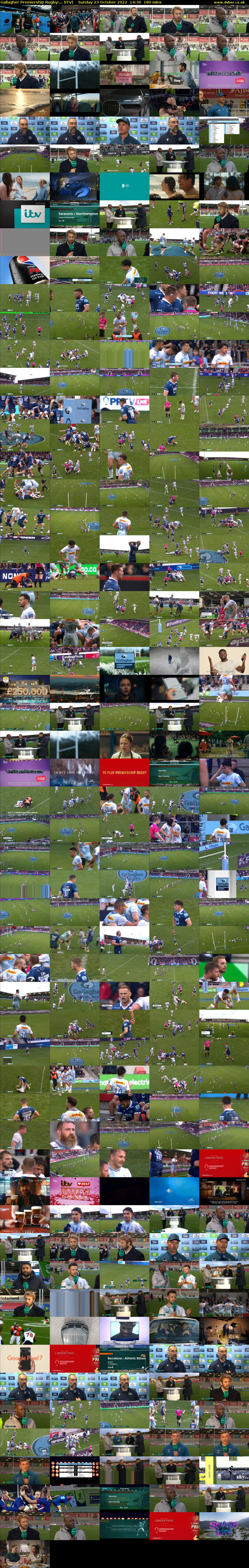 Gallagher Premiership Rugby:... (ITV) Sunday 23 October 2022 14:30 - 17:30