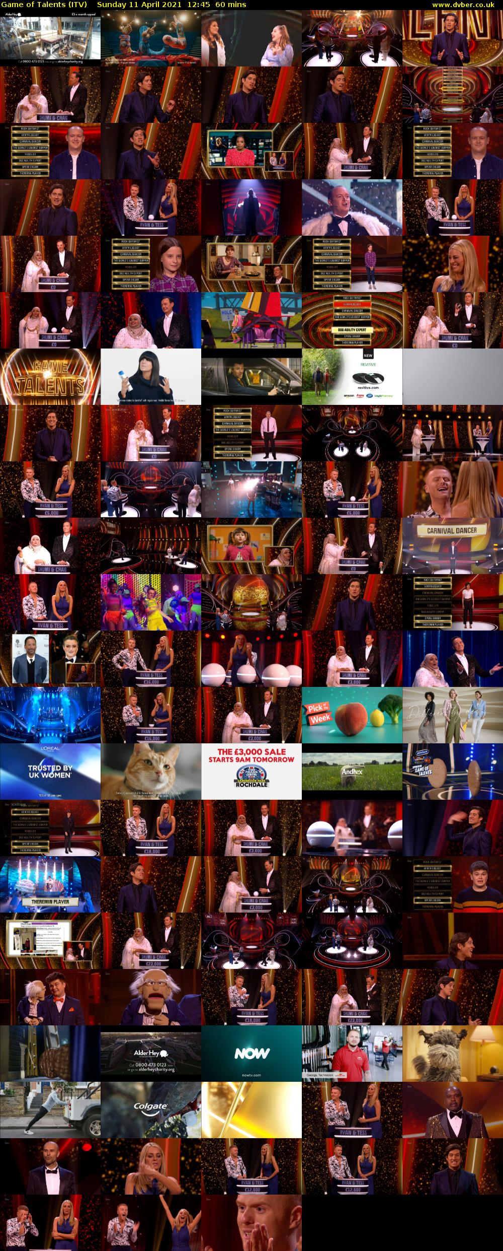 Game of Talents (ITV) Sunday 11 April 2021 12:45 - 13:45