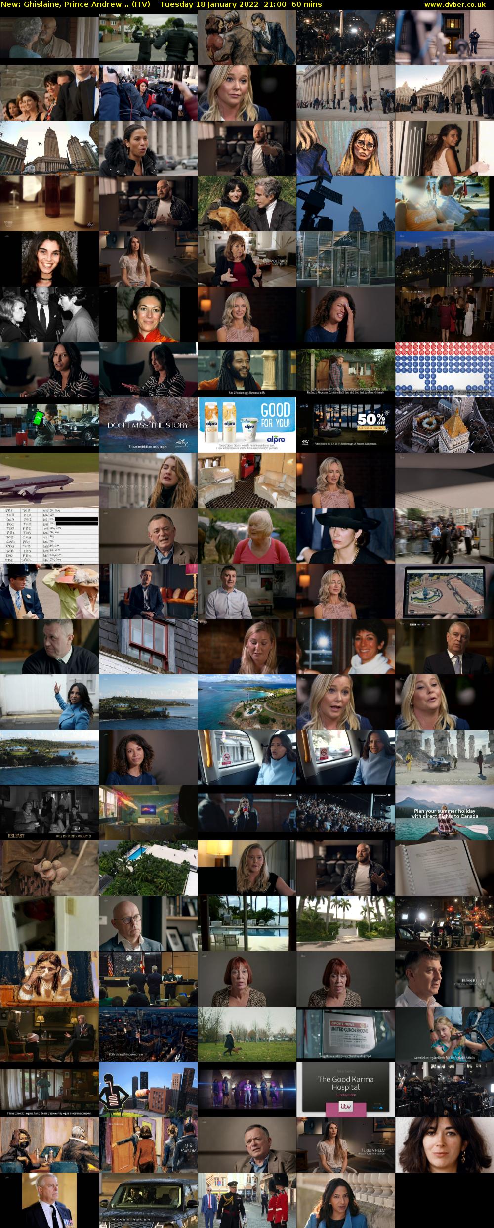 Ghislaine, Prince Andrew... (ITV) Tuesday 18 January 2022 21:00 - 22:00