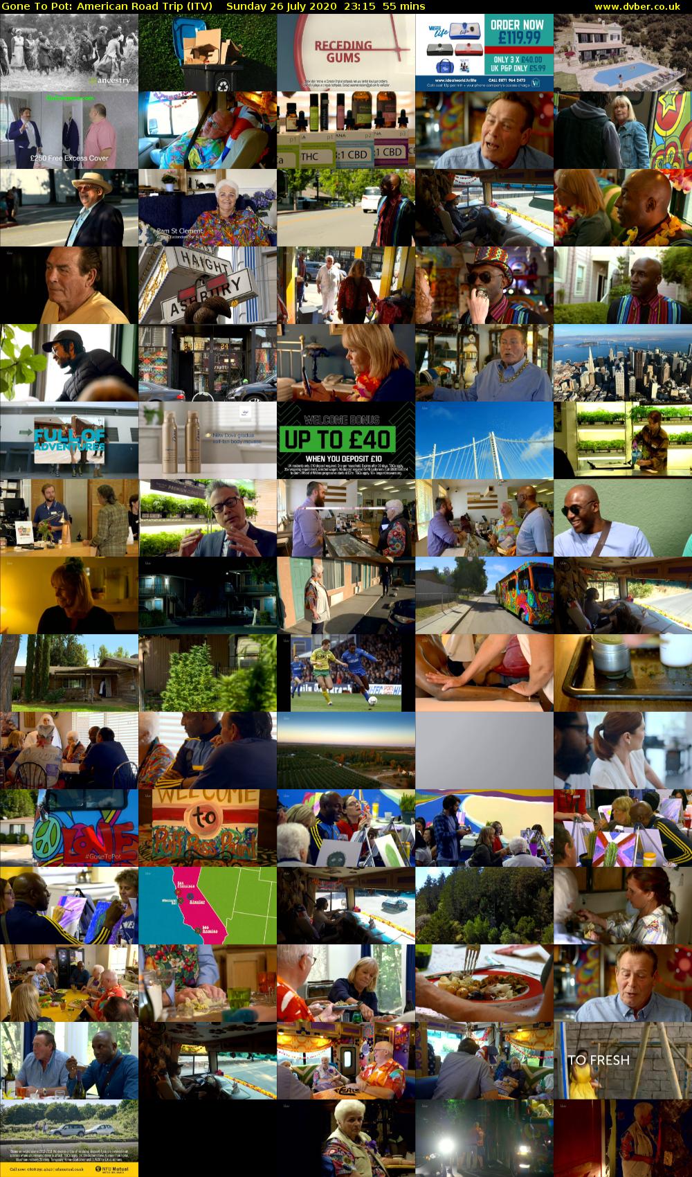 Gone to Pot: American Road Trip (ITV) Sunday 26 July 2020 23:15 - 00:10