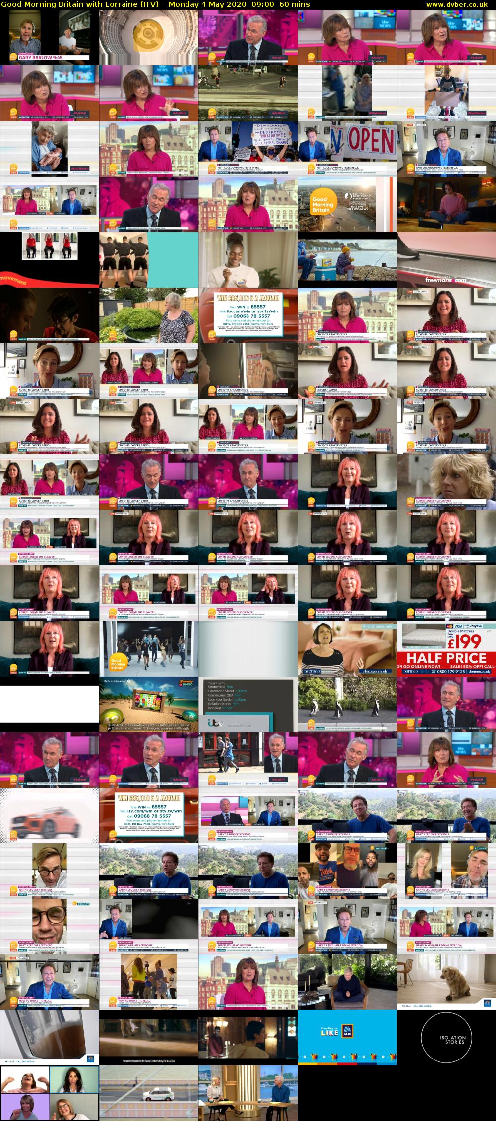 Good Morning Britain with Lorraine (ITV) Monday 4 May 2020 09:00 - 10:00