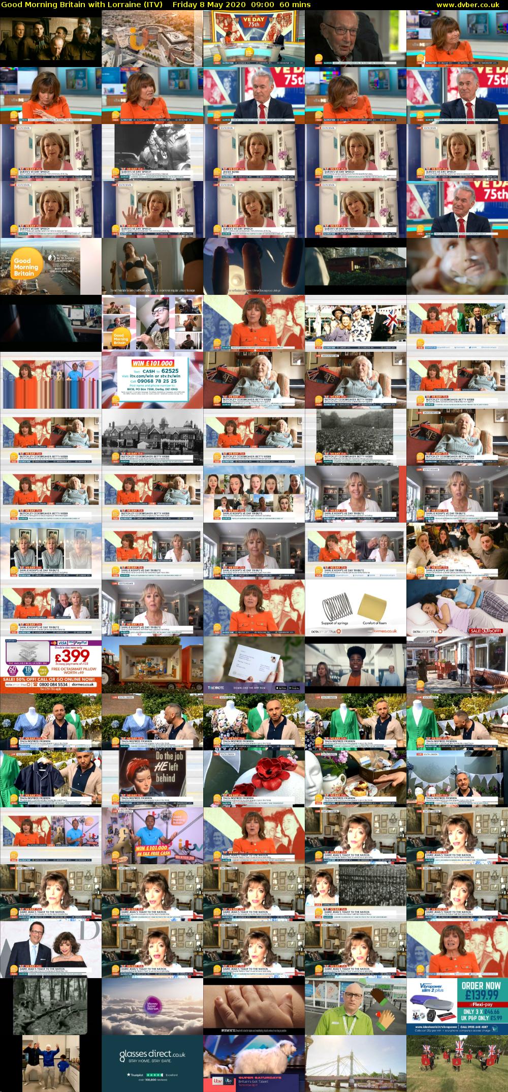 Good Morning Britain with Lorraine (ITV) Friday 8 May 2020 09:00 - 10:00