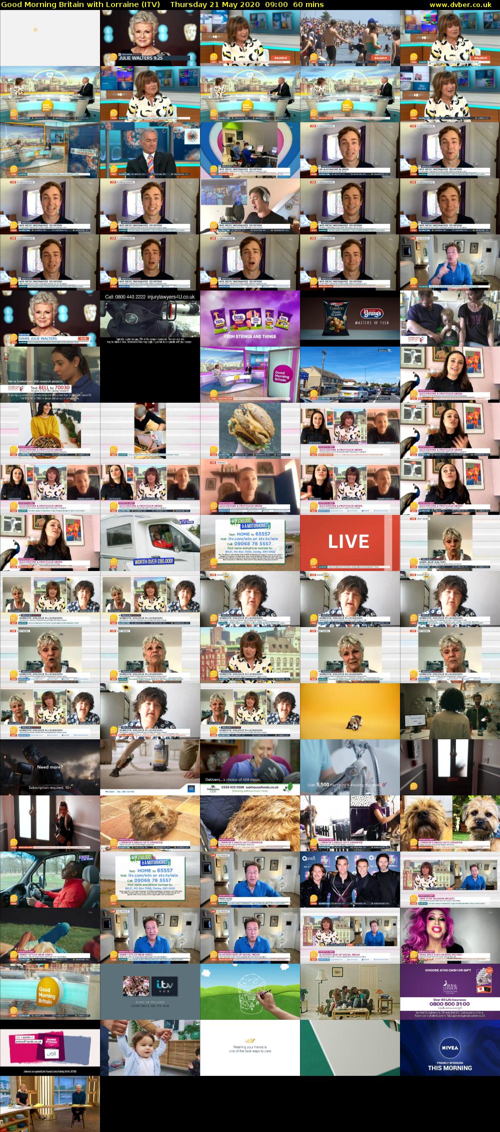Good Morning Britain with Lorraine (ITV) Thursday 21 May 2020 09:00 - 10:00