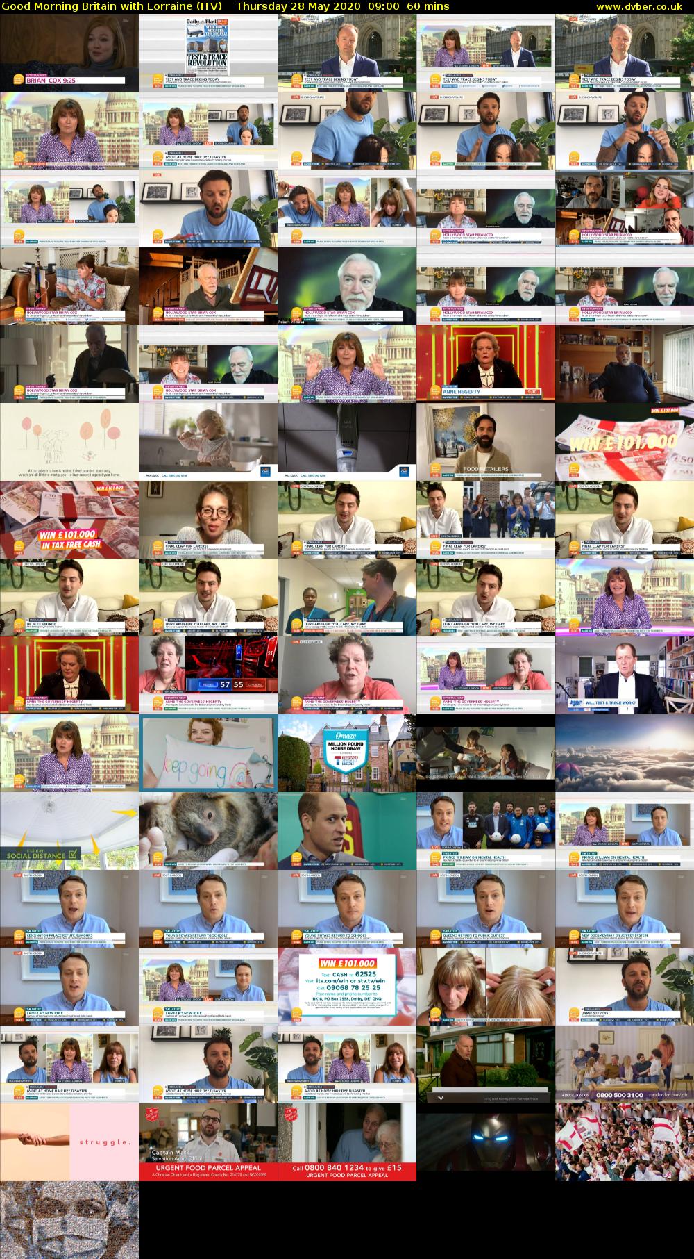 Good Morning Britain with Lorraine (ITV) Thursday 28 May 2020 09:00 - 10:00