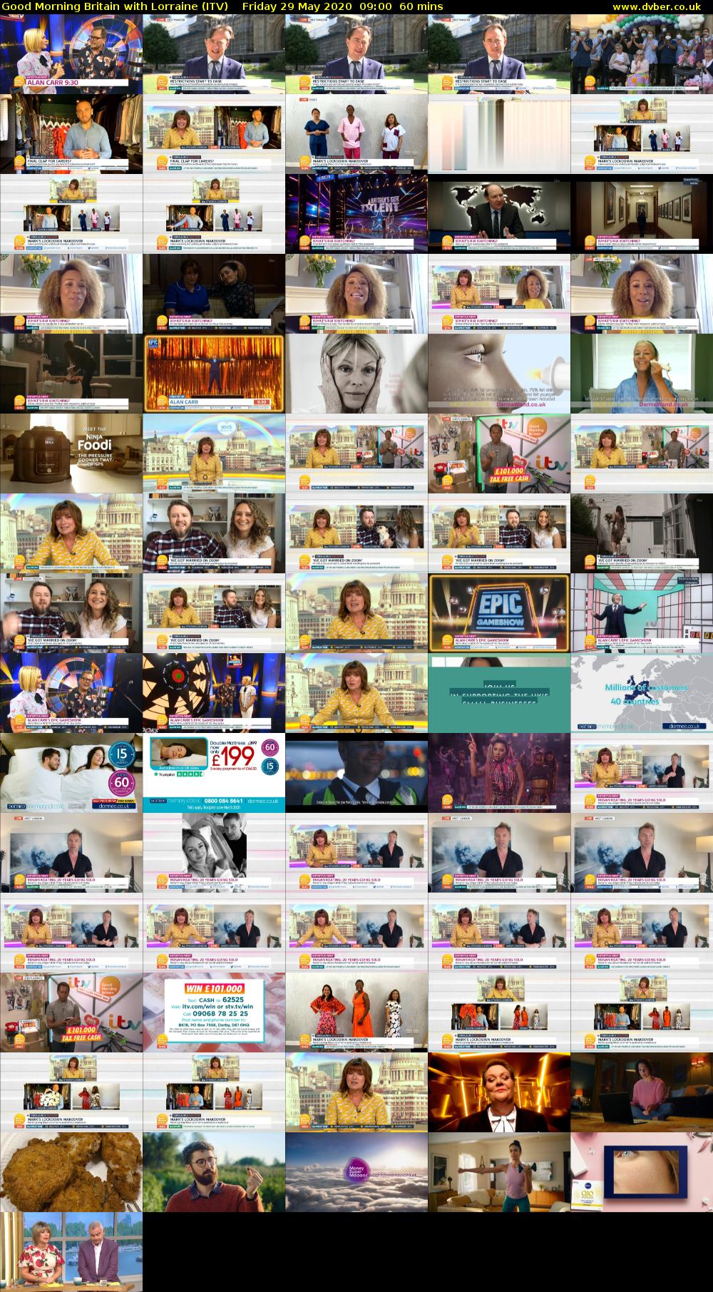 Good Morning Britain with Lorraine (ITV) Friday 29 May 2020 09:00 - 10:00