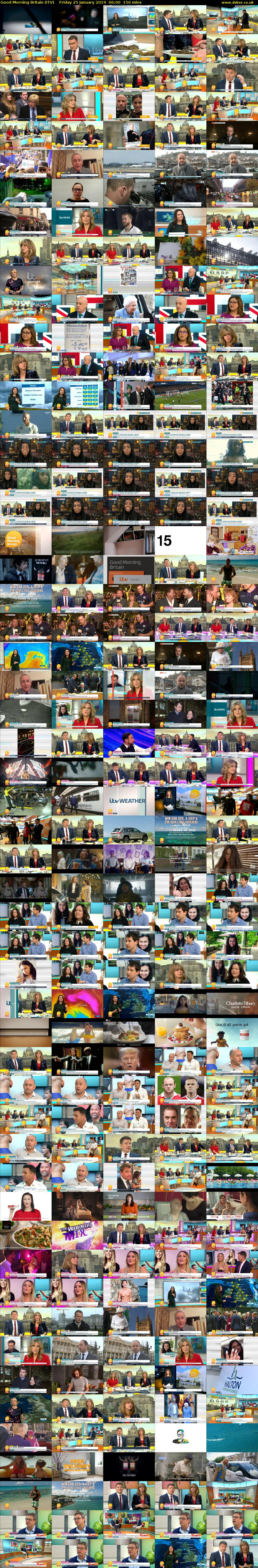 Good Morning Britain (ITV) Friday 25 January 2019 06:00 - 08:30