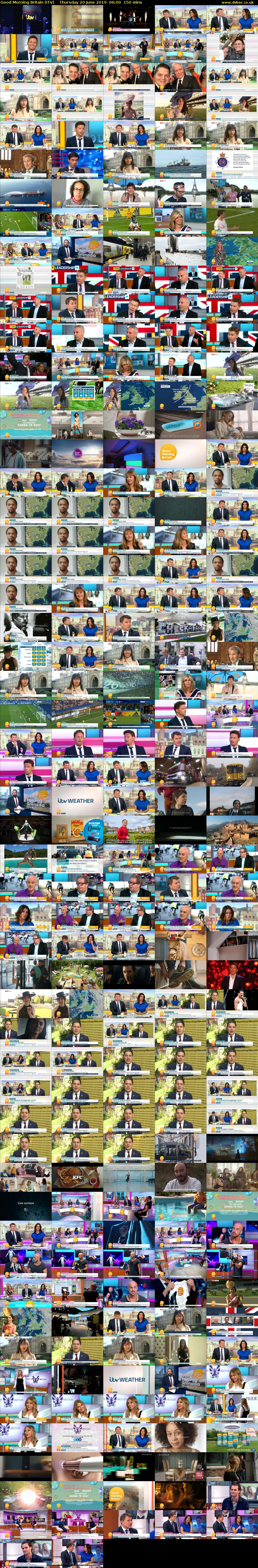 Good Morning Britain (ITV) Thursday 20 June 2019 06:00 - 08:30