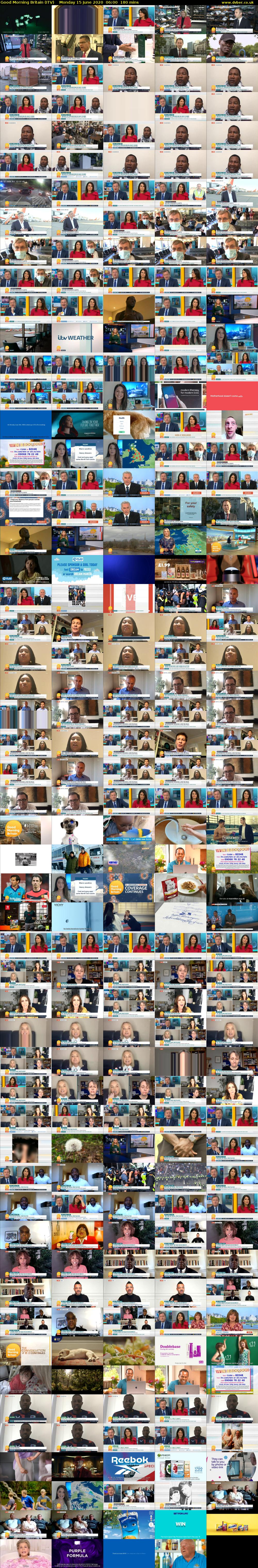 Good Morning Britain (ITV) Monday 15 June 2020 06:00 - 09:00