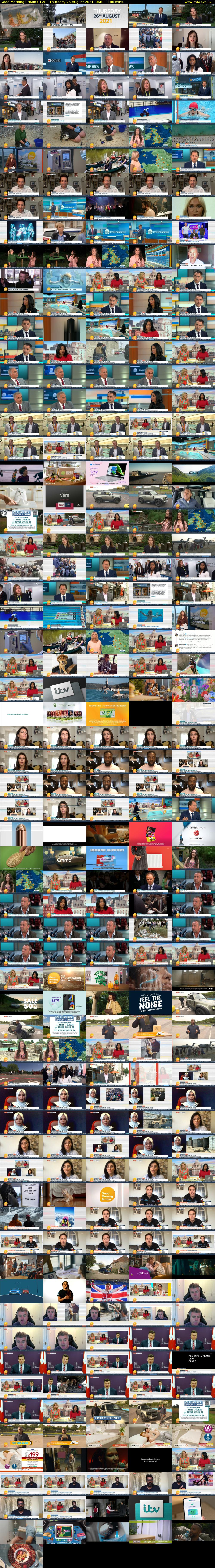 Good Morning Britain (ITV) Thursday 26 August 2021 06:00 - 09:00