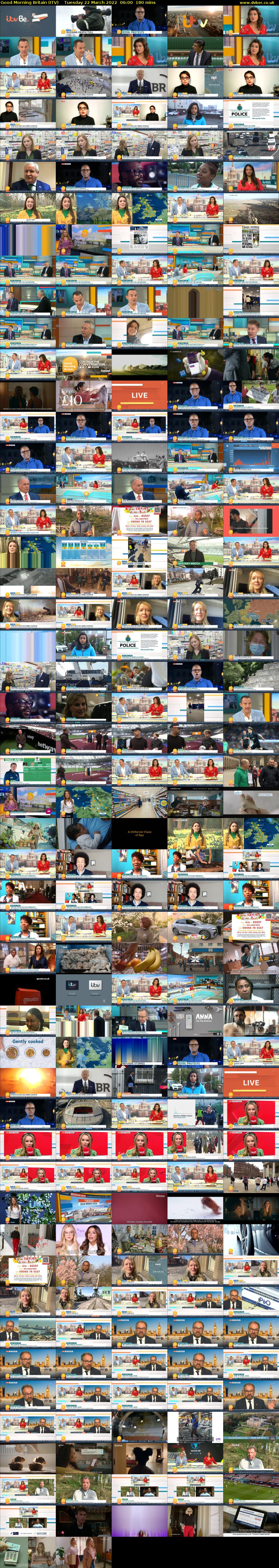 Good Morning Britain (ITV) Tuesday 22 March 2022 06:00 - 09:00