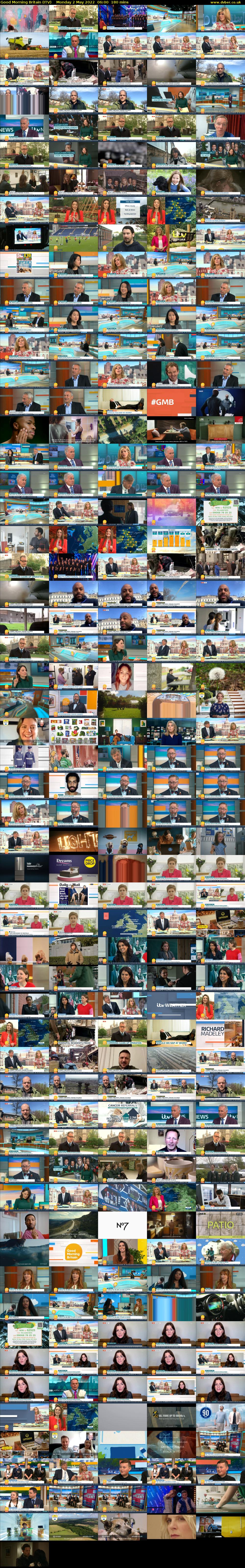 Good Morning Britain (ITV) Monday 2 May 2022 06:00 - 09:00