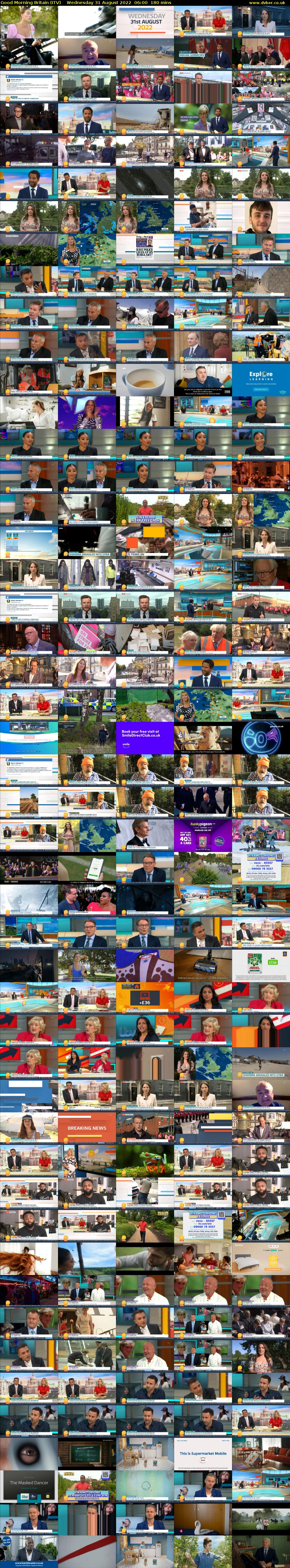 Good Morning Britain (ITV) Wednesday 31 August 2022 06:00 - 09:00