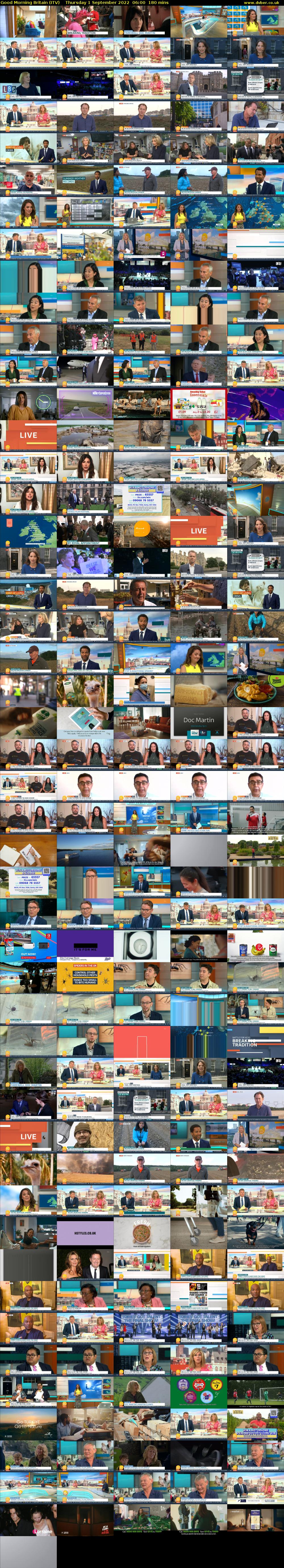 Good Morning Britain (ITV) Thursday 1 September 2022 06:00 - 09:00