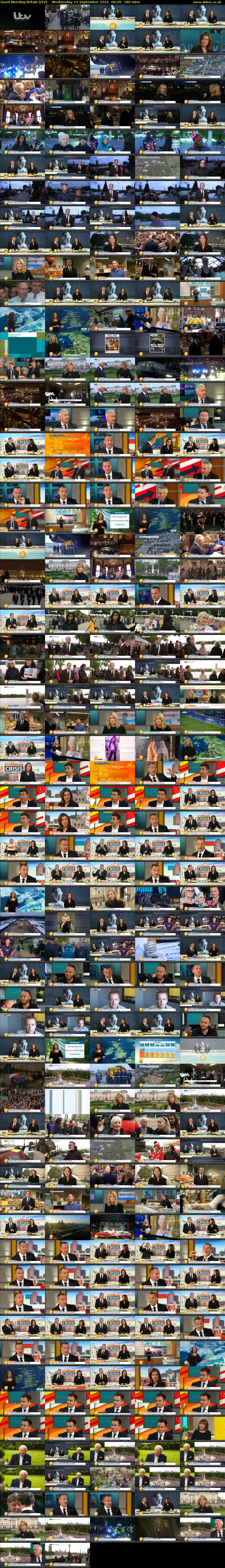 Good Morning Britain (ITV) Wednesday 14 September 2022 06:00 - 09:00