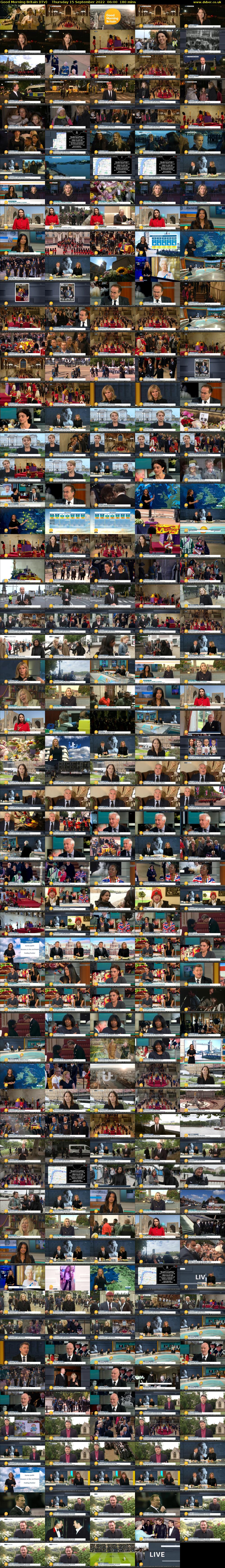 Good Morning Britain (ITV) Thursday 15 September 2022 06:00 - 09:00