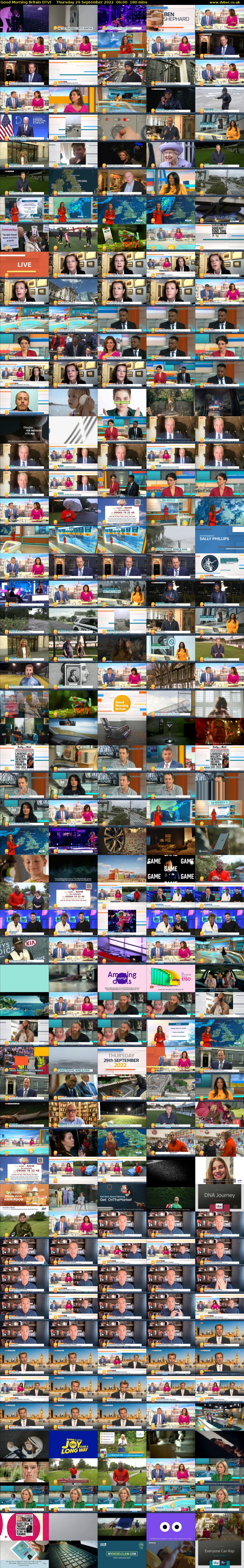 Good Morning Britain (ITV) Thursday 29 September 2022 06:00 - 09:00