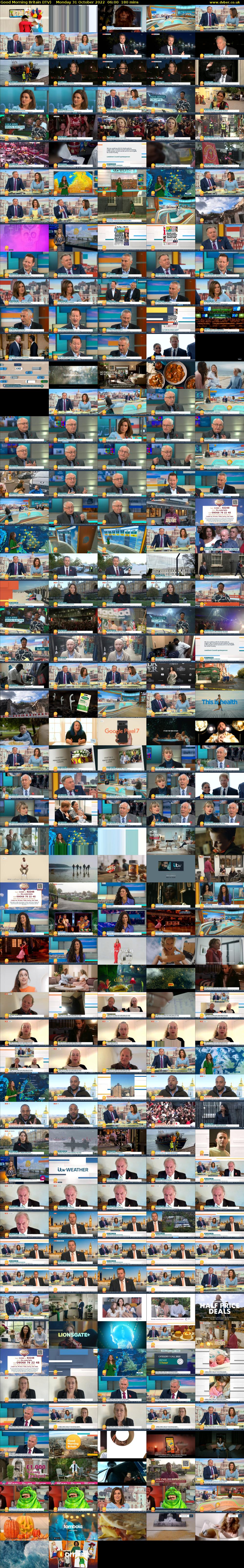 Good Morning Britain (ITV) Monday 31 October 2022 06:00 - 09:00