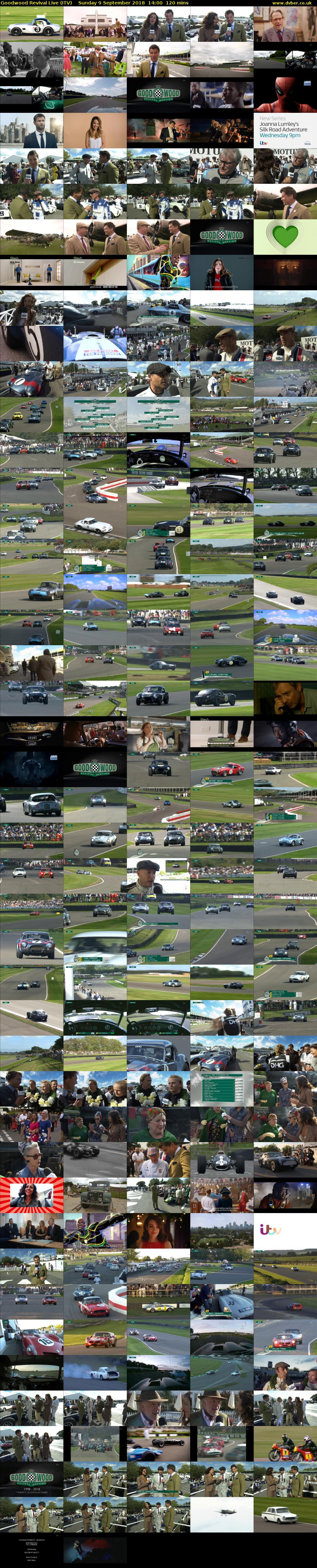Goodwood Revival Live (ITV) Sunday 9 September 2018 14:00 - 16:00