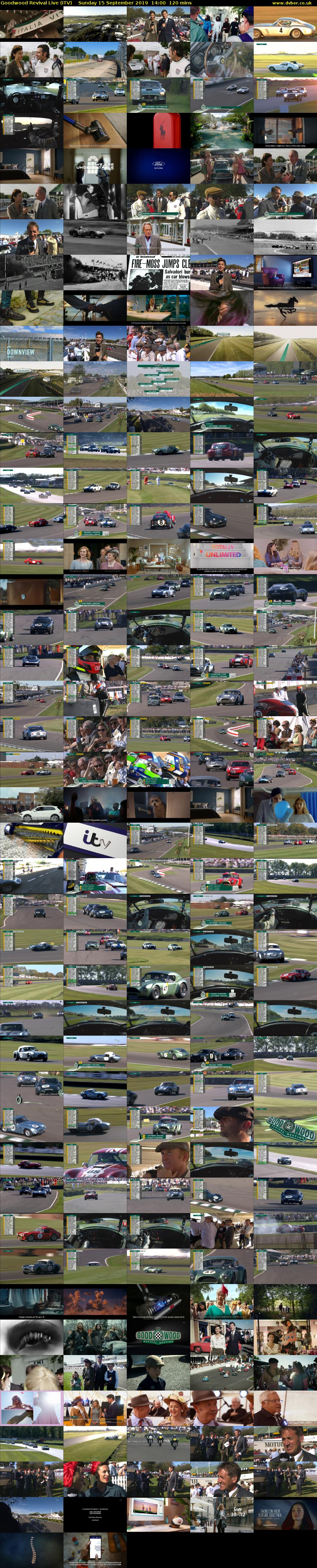 Goodwood Revival Live (ITV) Sunday 15 September 2019 14:00 - 16:00
