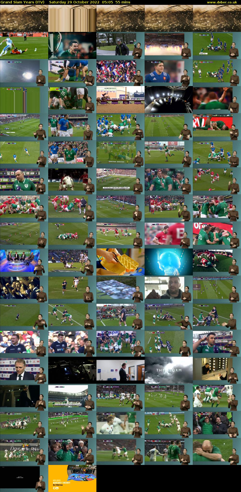 Grand Slam Years (ITV) Saturday 29 October 2022 05:05 - 06:00