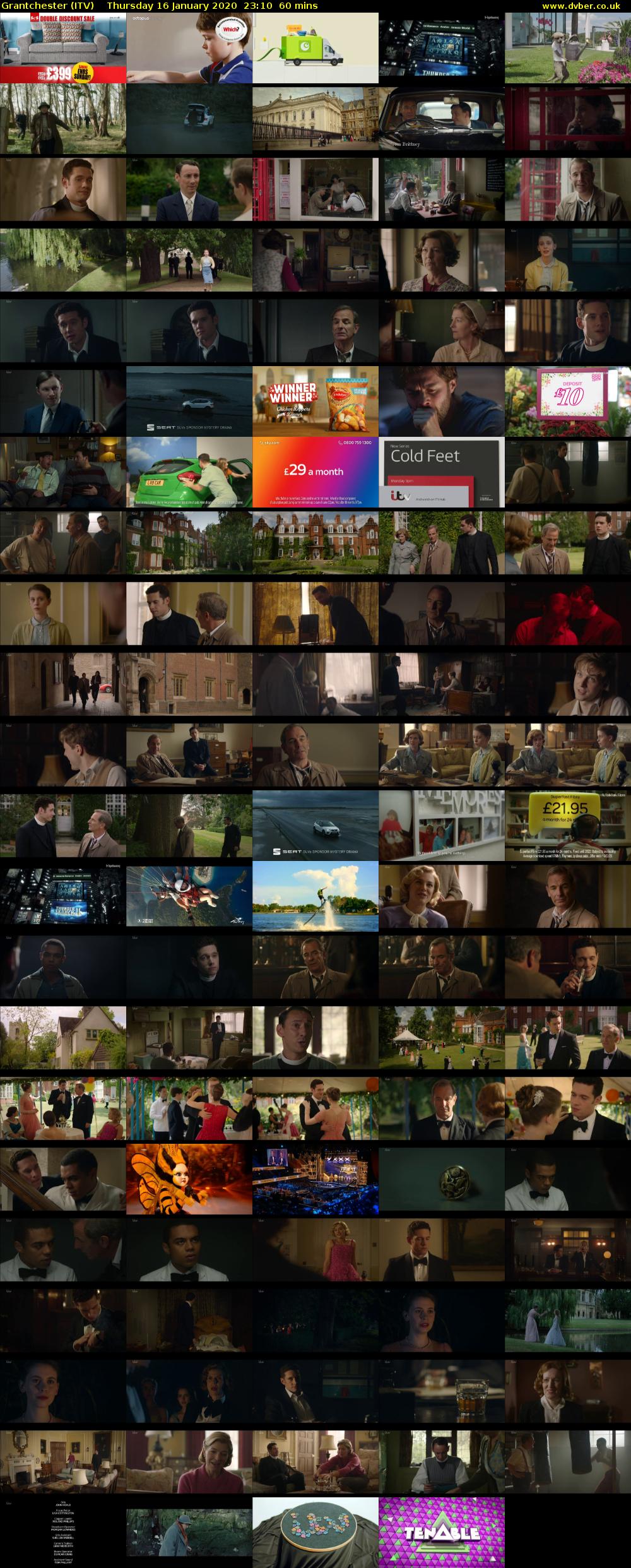 Grantchester (ITV) Thursday 16 January 2020 23:10 - 00:10