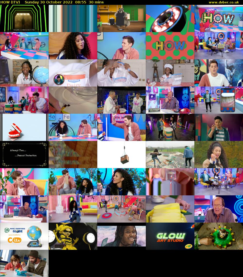 HOW (ITV) Sunday 30 October 2022 08:55 - 09:25