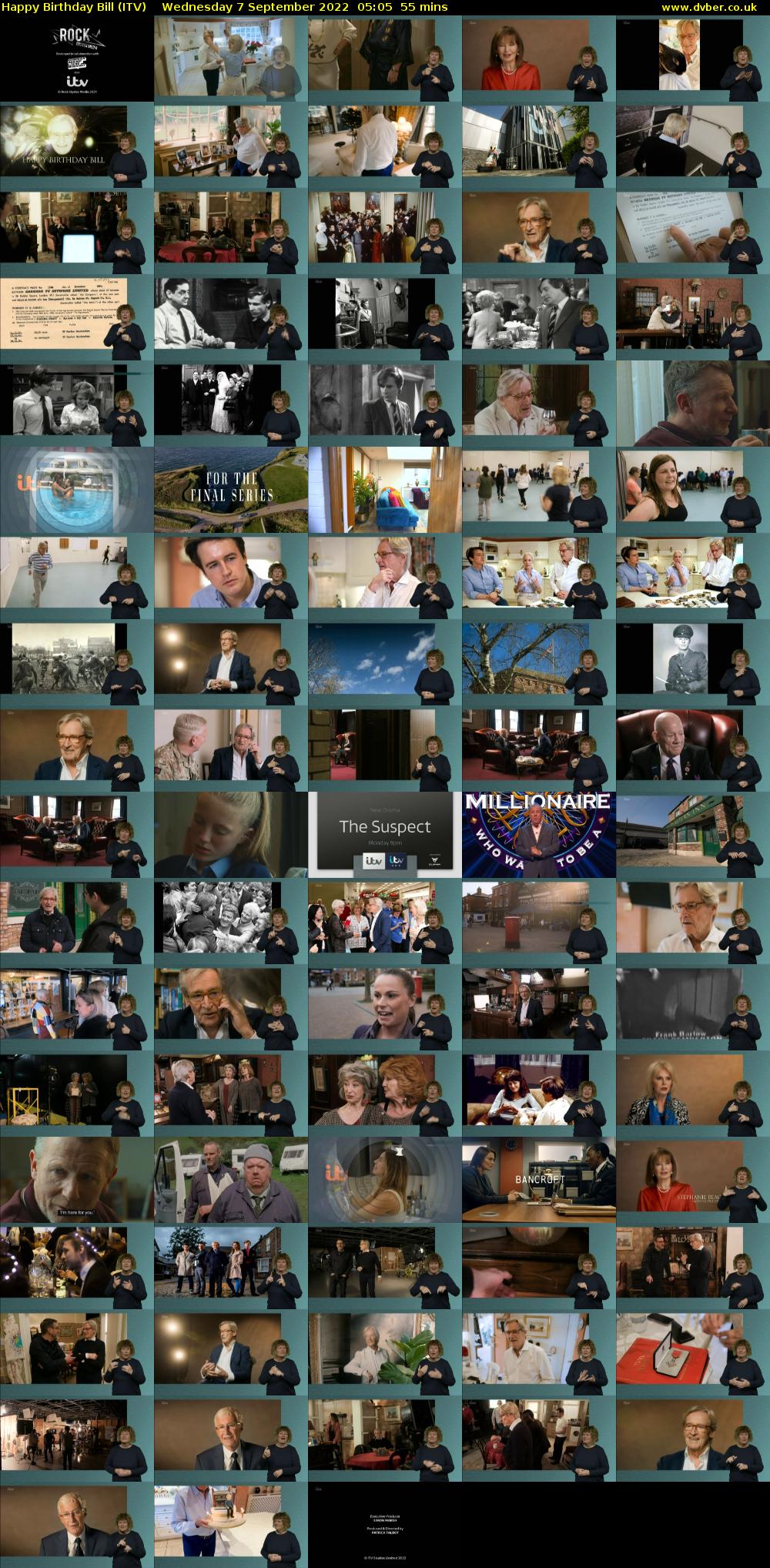 Happy Birthday Bill (ITV) Wednesday 7 September 2022 05:05 - 06:00