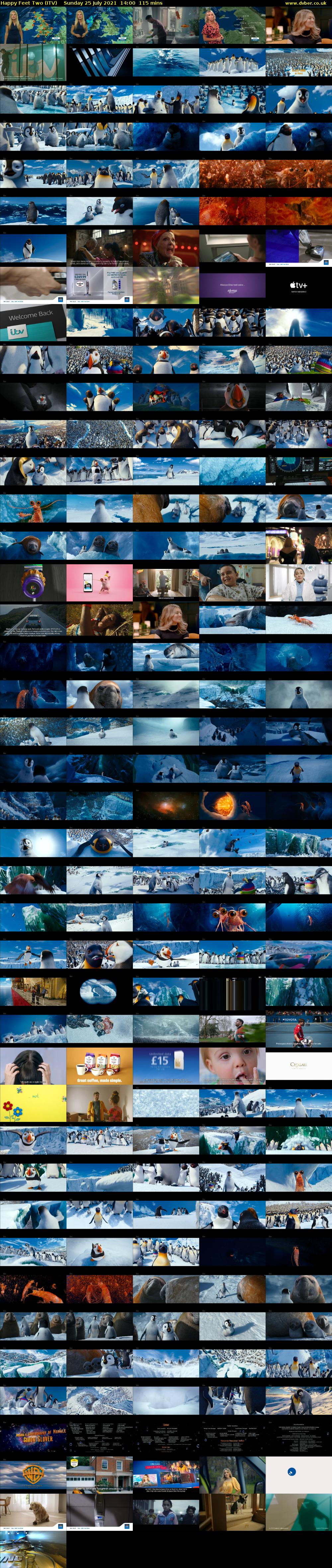 Happy Feet Two (ITV) Sunday 25 July 2021 14:00 - 15:55