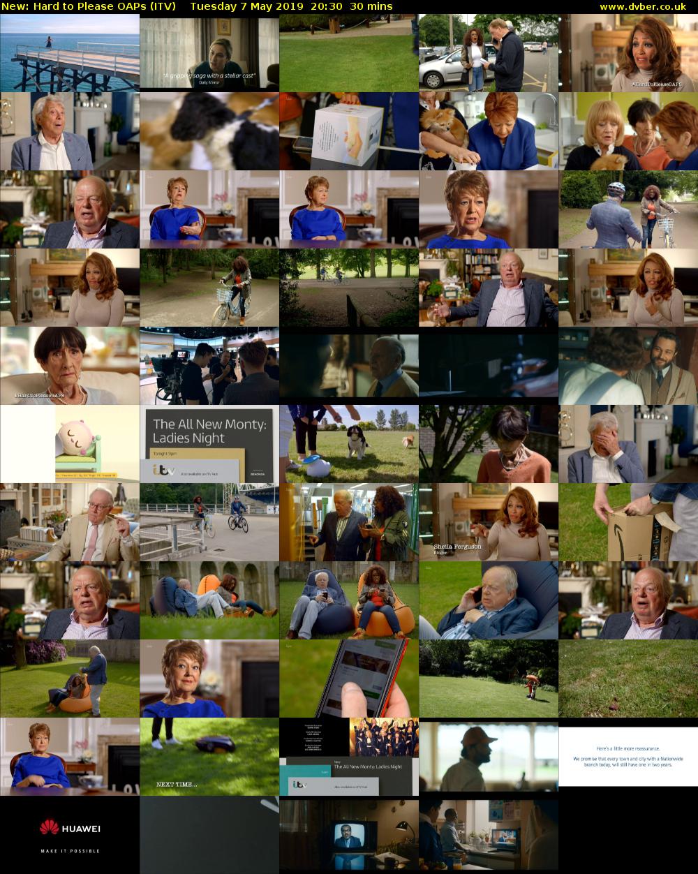 Hard to Please OAPs (ITV) Tuesday 7 May 2019 20:30 - 21:00