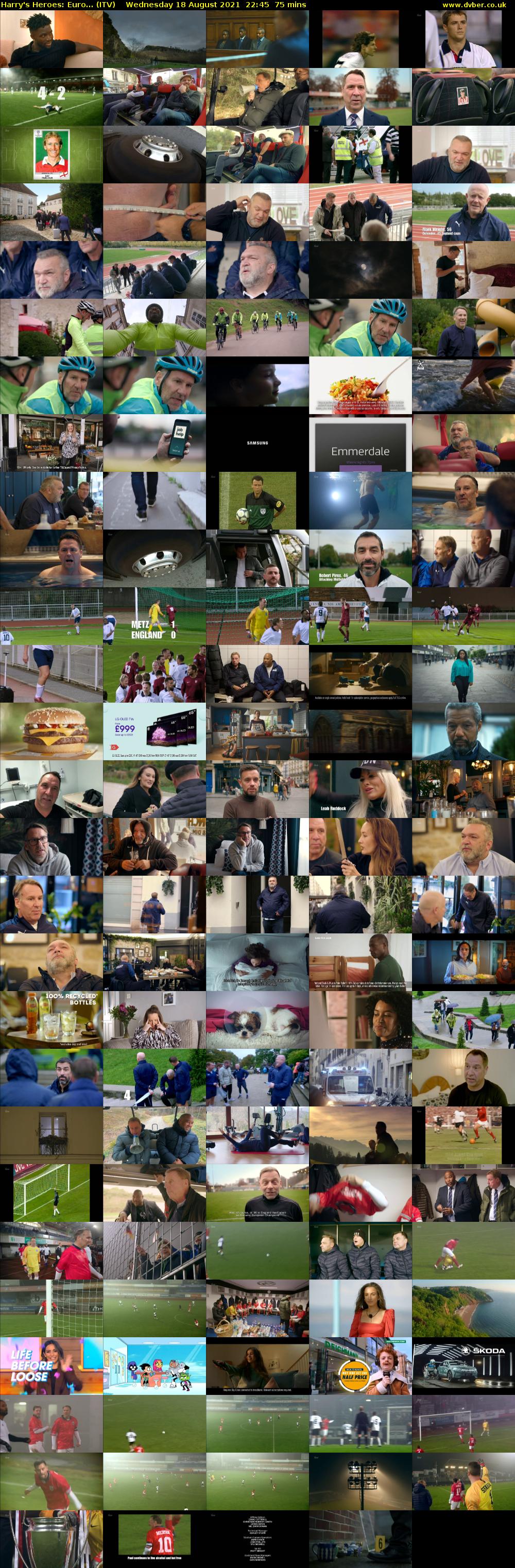 Harry's Heroes: Euro... (ITV) Wednesday 18 August 2021 22:45 - 00:00