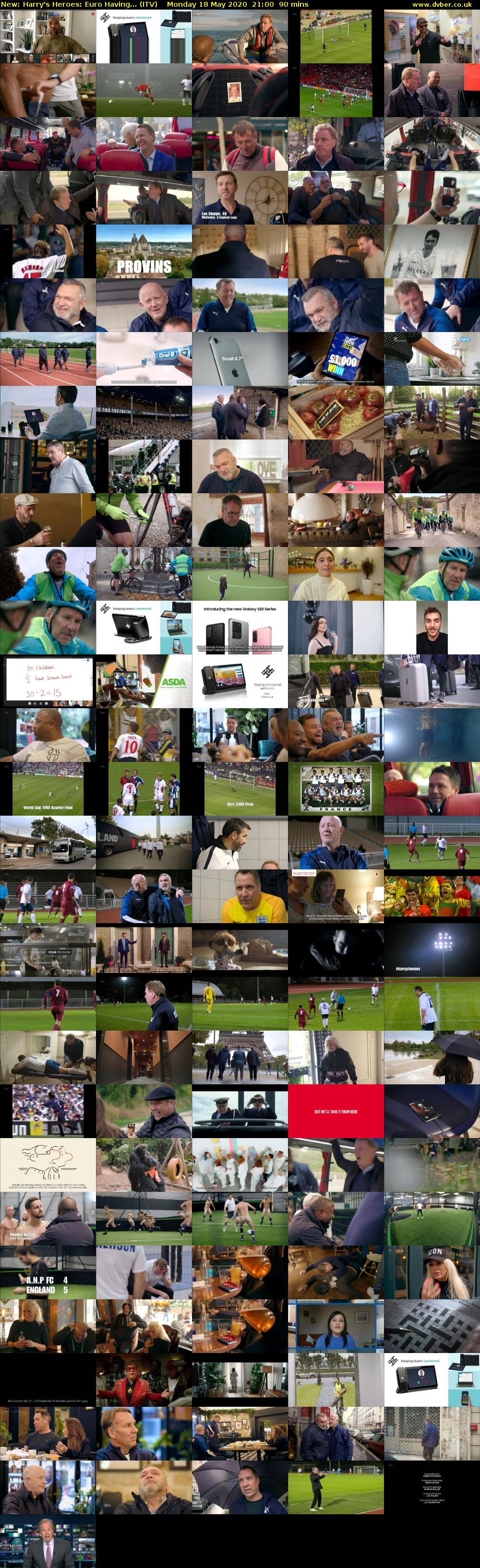 Harry's Heroes: Euro Having... (ITV) Monday 18 May 2020 21:00 - 22:30