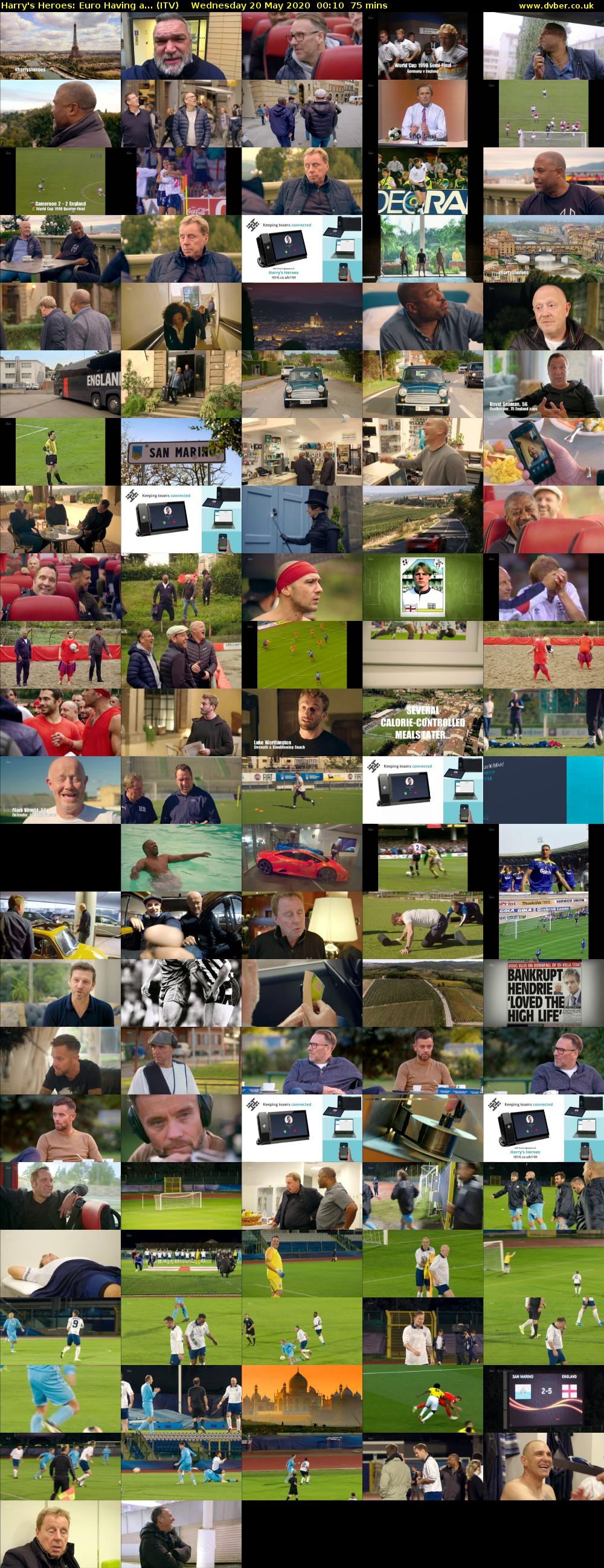 Harry's Heroes: Euro Having a... (ITV) Wednesday 20 May 2020 00:10 - 01:25