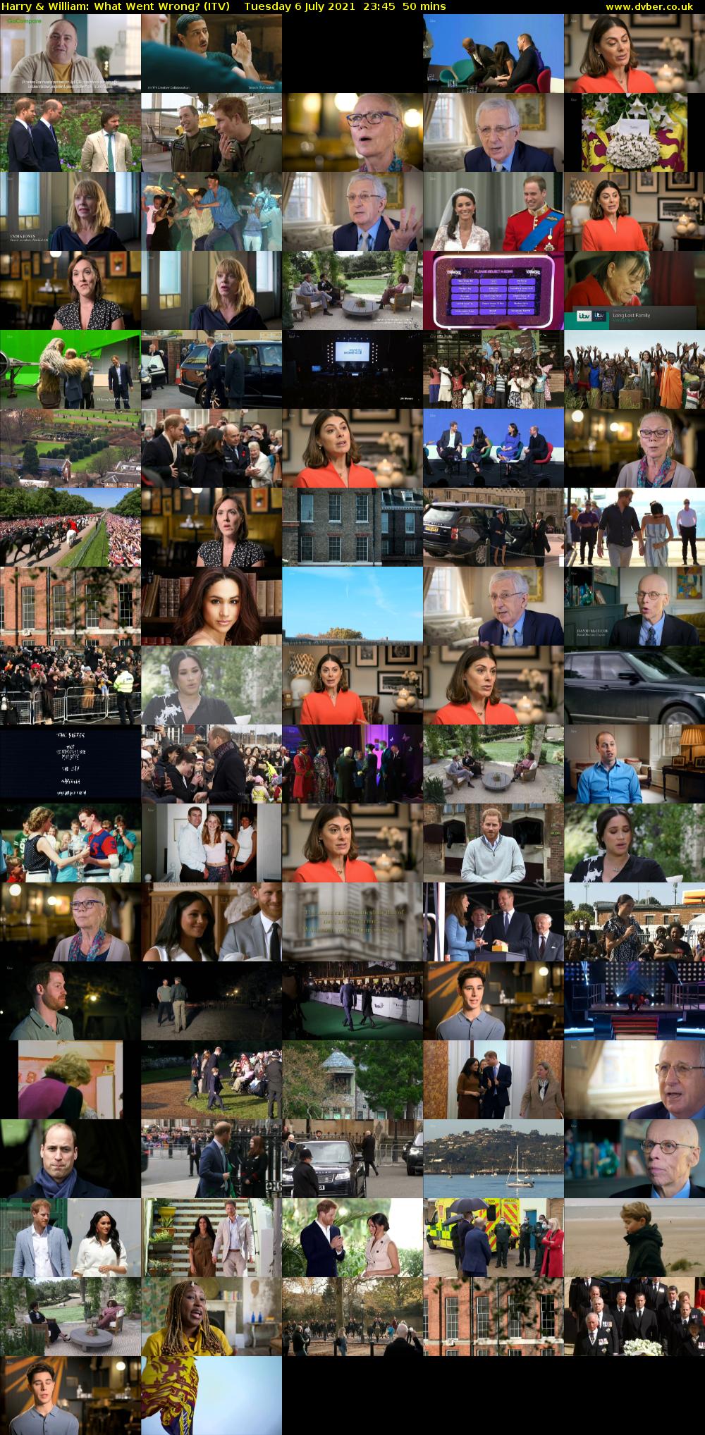 Harry & William: What Went Wrong? (ITV) Tuesday 6 July 2021 23:45 - 00:35