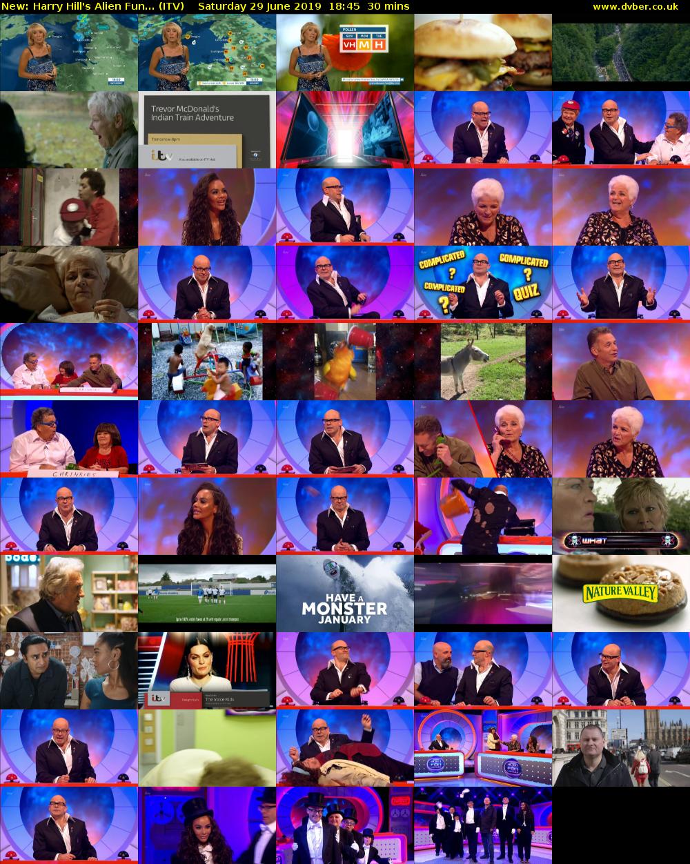 Harry Hill's Alien Fun... (ITV) Saturday 29 June 2019 18:45 - 19:15