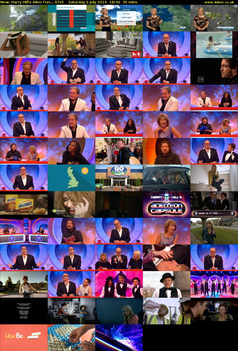 Harry Hill's Alien Fun... (ITV) Saturday 6 July 2019 18:40 - 19:15