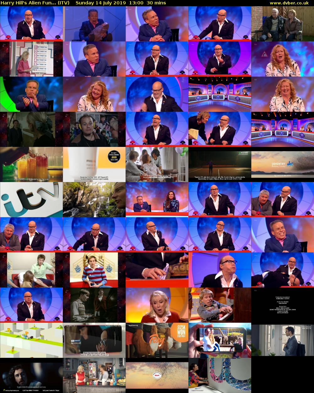 Harry Hill's Alien Fun... (ITV) Sunday 14 July 2019 13:00 - 13:30