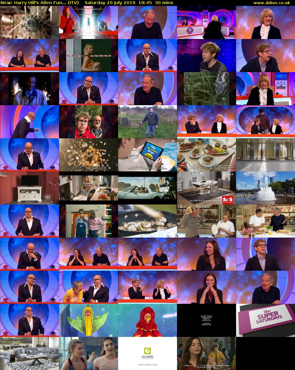 Harry Hill's Alien Fun... (ITV) Saturday 20 July 2019 18:45 - 19:15