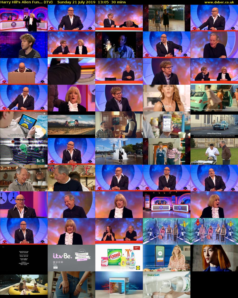 Harry Hill's Alien Fun... (ITV) Sunday 21 July 2019 13:05 - 13:35