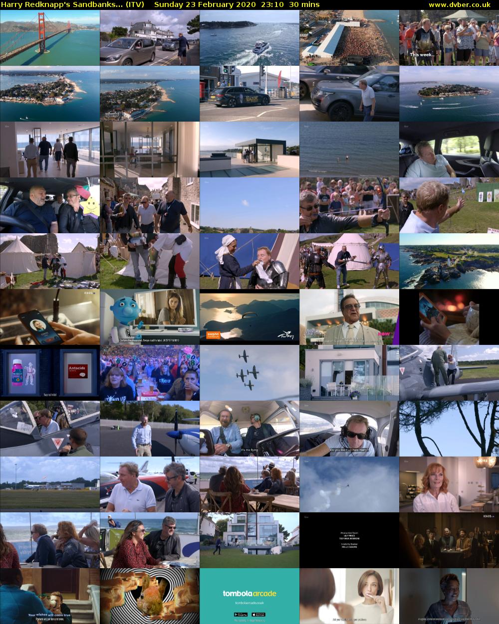 Harry Redknapp's Sandbanks... (ITV) Sunday 23 February 2020 23:10 - 23:40
